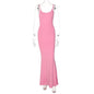 Spaghetti Strap Long Dress Women Sexy Slim Skinny Bodycon Party Club Suspender Casual Street Dresses - AFFORDABLE MARKET