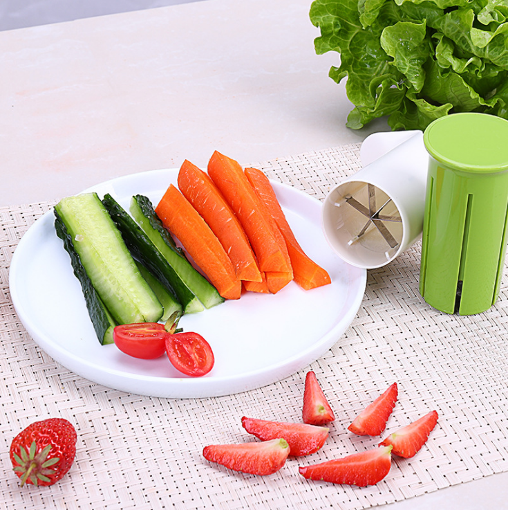 Creative Vegetable Cutters Fruit Kitchen Cucumber Carrot Divider Strawberry Slicer Splitter Kitchen Gadget Accessories - AFFORDABLE MARKET