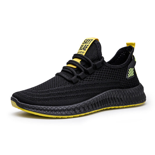 Men's shoes flying woven sneakers casual shoes - AFFORDABLE MARKET