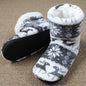 Christmas Elk Floor Shoes Indoor Socks Shoes Warm Plush House Slippers - AFFORDABLE MARKET