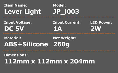 USB Rechargeable Silicone Toggle Light Lamp