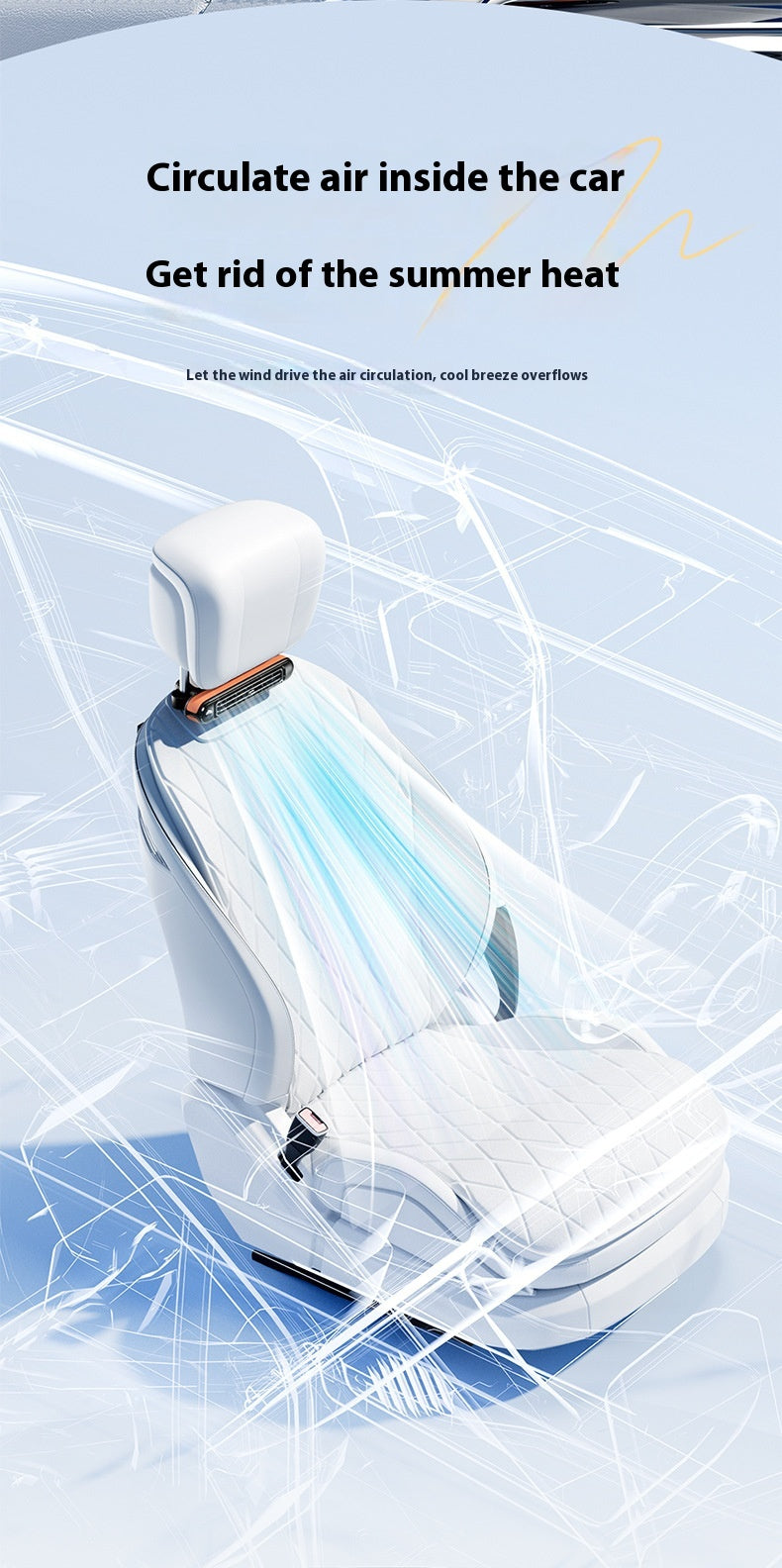Car Seat Small Fan