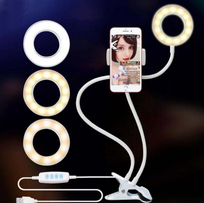 LED Selfie Ring Light for Live Adjustable Makeup Light-8cm Stand - AFFORDABLE MARKET