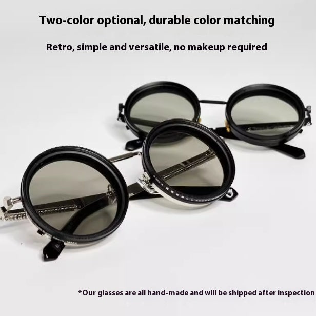 Round Adjustable Polarized Sunglasses