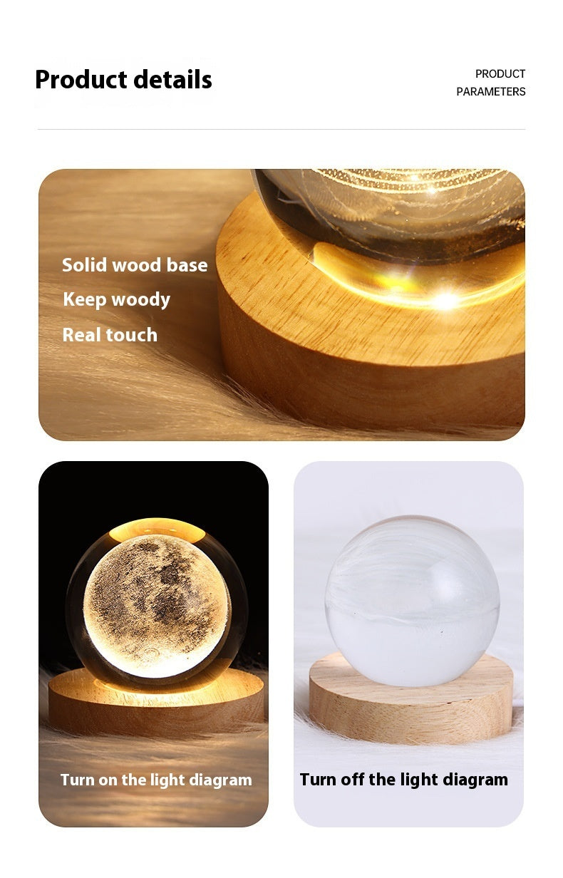 Luminous Crystal Ball Projection Ambience Light