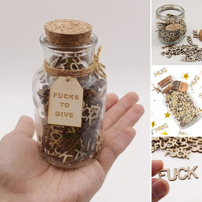 A Jar Of Fuck - Wooden Letter Crafts