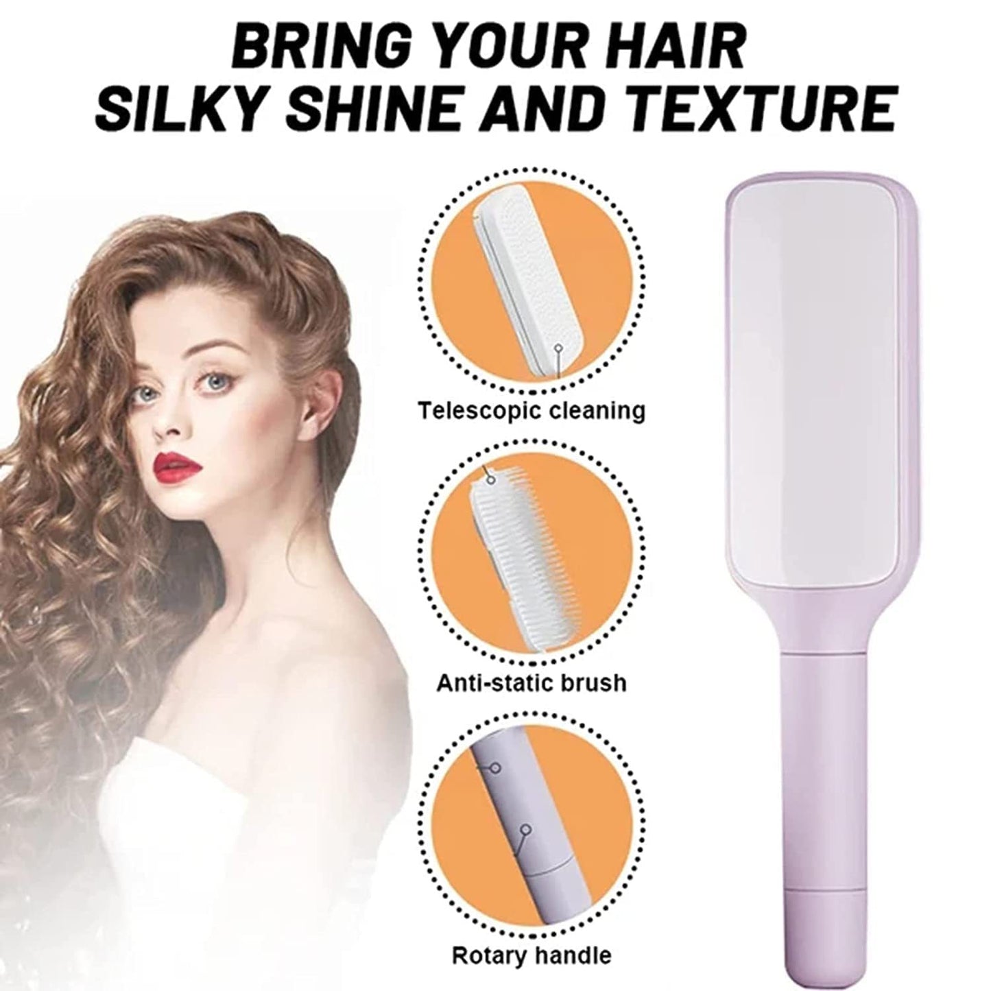 Self Cleaning Hair Comb