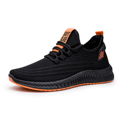 Men's shoes flying woven sneakers casual shoes - AFFORDABLE MARKET