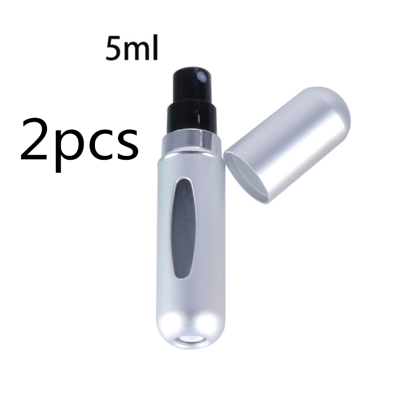 Mini Portable Refillable 8ml 5ml Perfume Aluminum Atomizer Spray Cosmetic Bottle - AFFORDABLE MARKET