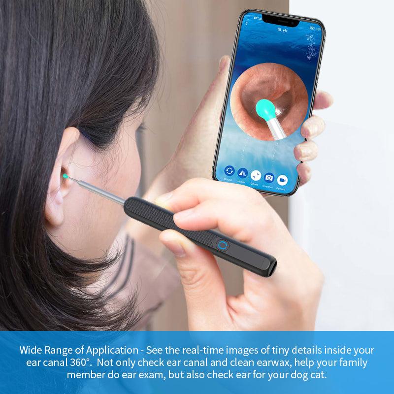 NE3 Ear Cleaner Otoscope Ear Wax Removal Tool With Camera LED Light Wireless Ear Endoscope Ear Cleaning Kit For I-phone - AFFORDABLE MARKET