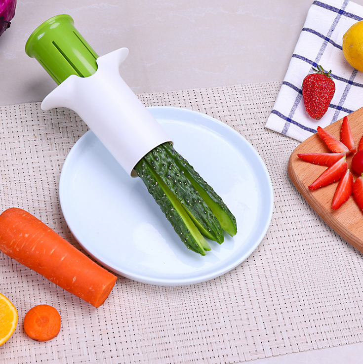 Creative Vegetable Cutters Fruit Kitchen Cucumber Carrot Divider Strawberry Slicer Splitter Kitchen Gadget Accessories - AFFORDABLE MARKET