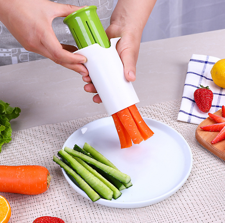 Creative Vegetable Cutters Fruit Kitchen Cucumber Carrot Divider Strawberry Slicer Splitter Kitchen Gadget Accessories - AFFORDABLE MARKET