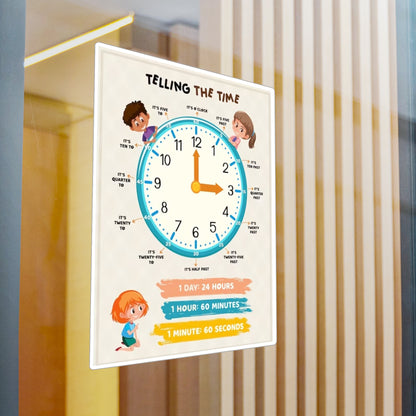 Clock Telling the Time Poster/Picture