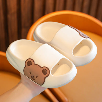 Bear Home Boys And Baby Girls Cartoon Soft Bottom Sandals And Slippers - AFFORDABLE MARKET