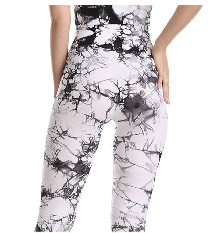Tie Dye Leggings Women Fitness Yoga Pants Seamless Push Up Workout Tights Gym Sports Legging - AFFORDABLE MARKET
