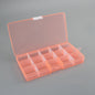 Plastic 15 compartment transparent storage box - AFFORDABLE MARKET