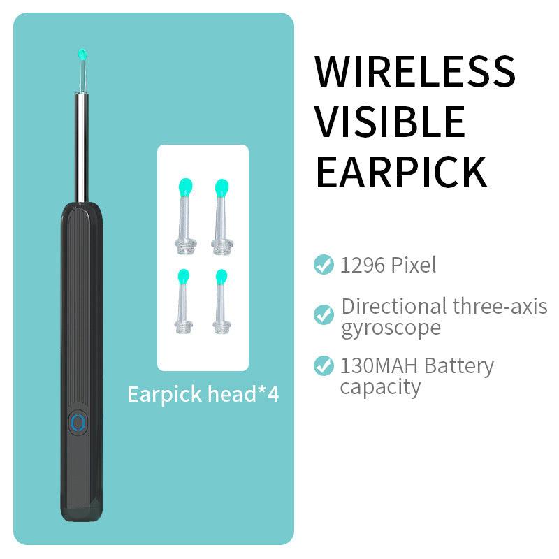 NE3 Ear Cleaner Otoscope Ear Wax Removal Tool With Camera LED Light Wireless Ear Endoscope Ear Cleaning Kit For I-phone - AFFORDABLE MARKET