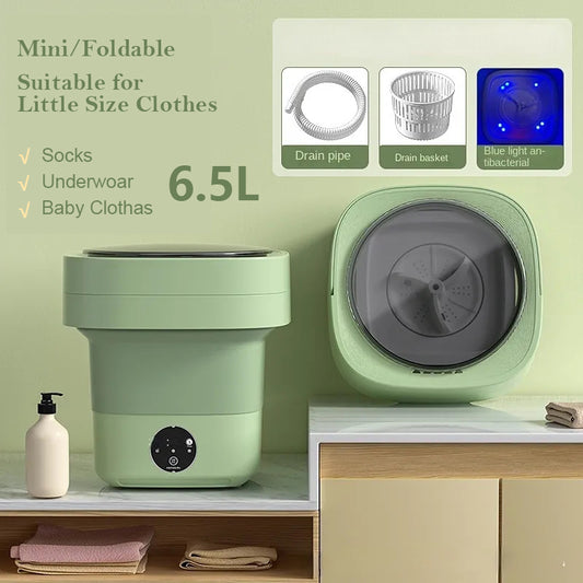 Mini Foldable Washing Machine Portable Mini Socks Underwear Panties Washing Machine Big Capacity 3 Models With Spinning Dry Gadgets - AFFORDABLE MARKET