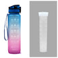 Tritan Water Bottle With Time Marker and Leakproof Cup