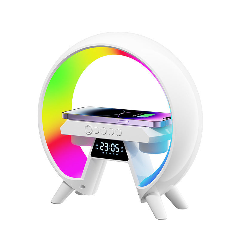 Colorful Clock With Light and Wireless Charger