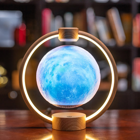 Maglev Moon Light Bluetooth Speaker 3D Stereo Diy Colorful Glare - AFFORDABLE MARKET