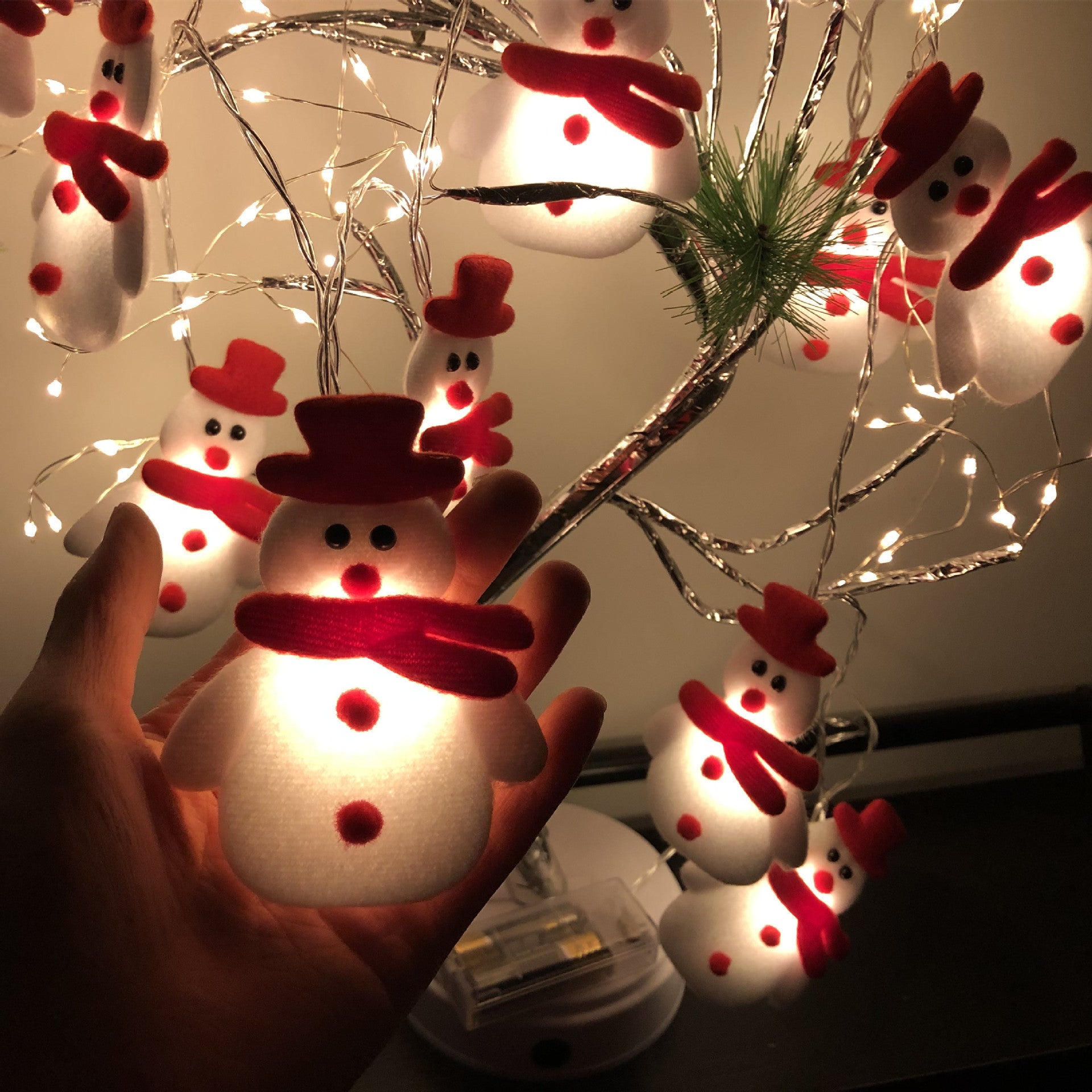 Christmas Snowman LED Light String Elk - AFFORDABLE MARKET