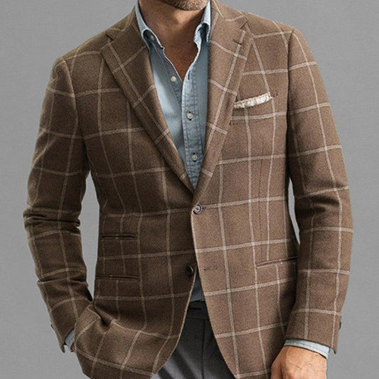 Men's Striped Blazer Casual Slim Fit - AFFORDABLE MARKET