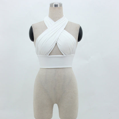 Women's Halter Neck Backless Tank Top