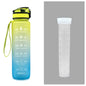 Tritan Water Bottle With Time Marker and Leakproof Cup