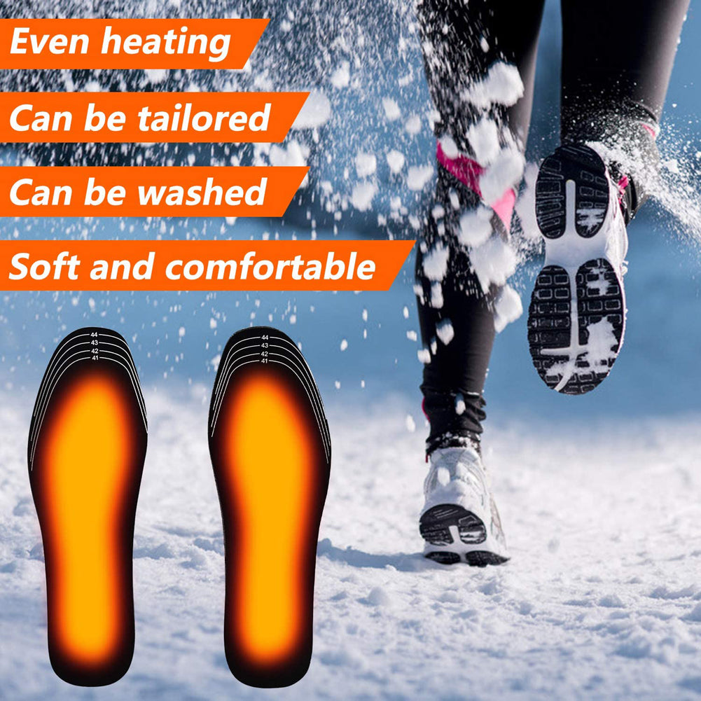 USB Heated Shoes Insoles Can Be Cut Winter Warm Heating Insoles Pad Feet For Boots Sneaker Shoes - AFFORDABLE MARKET