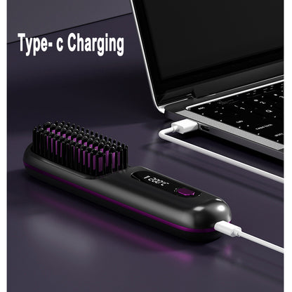 2 In 1 Straight Hair Curler Portable Comb