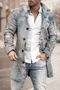 Men's Woolen Stand Collar Mid-length Casual Coat - AFFORDABLE MARKET