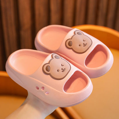 Bear Home Boys And Baby Girls Cartoon Soft Bottom Sandals And Slippers - AFFORDABLE MARKET