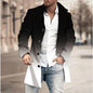 Men's Woolen Stand Collar Mid-length Casual Coat - AFFORDABLE MARKET