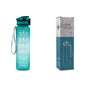 Tritan Water Bottle With Time Marker and Leakproof Cup