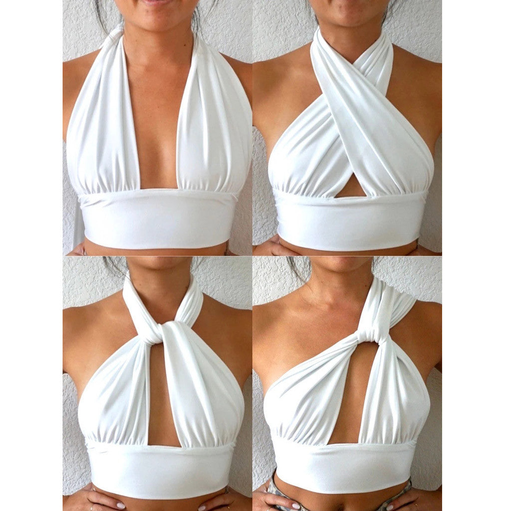 Women's Halter Neck Backless Tank Top