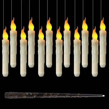 Floating LED Candles With Magic Remote Control Wand