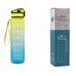 Tritan Water Bottle With Time Marker and Leakproof Cup