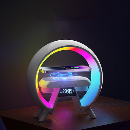 Colorful Clock With Light and Wireless Charger
