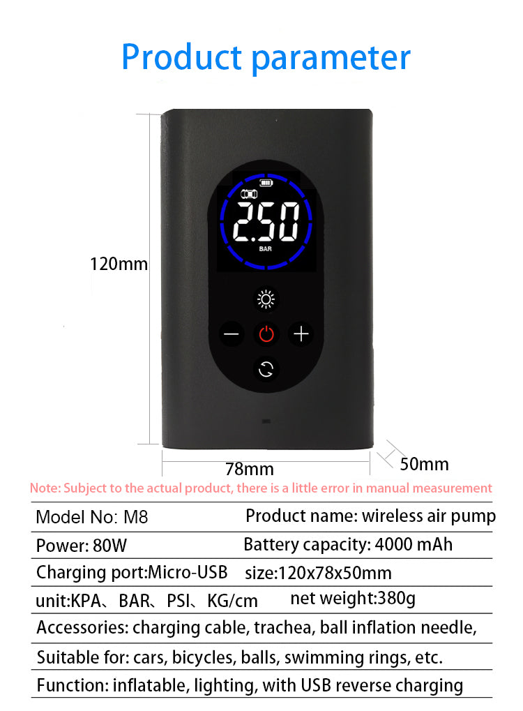 Portable Air Compressor Inflator