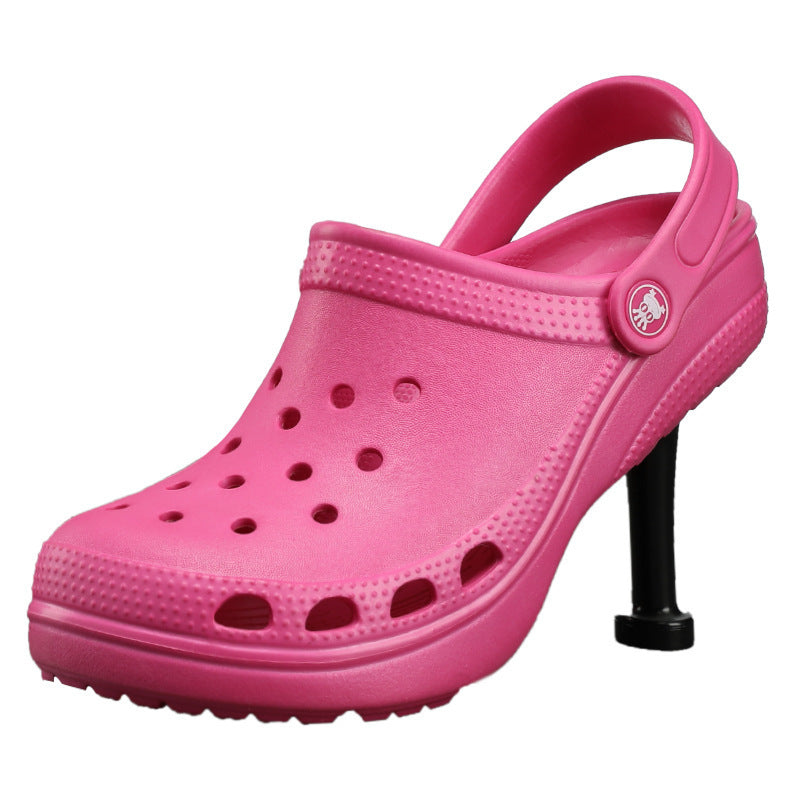 BALENCIAGA Style High-Heeled x Crocs