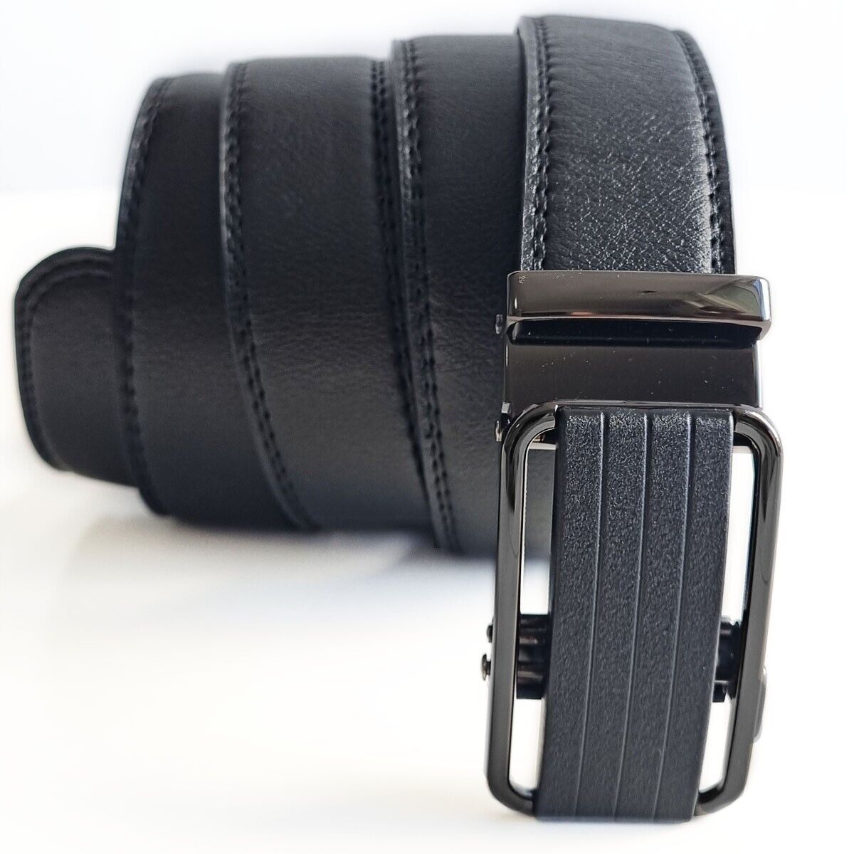 Men's Ratchet Belt Leather Mens Belt With Slide Buckle Ratchet Belts For Men USA - AFFORDABLE MARKET