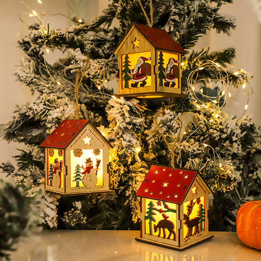 Decorative Festive Luminous Wooden Pendants - AFFORDABLE MARKET