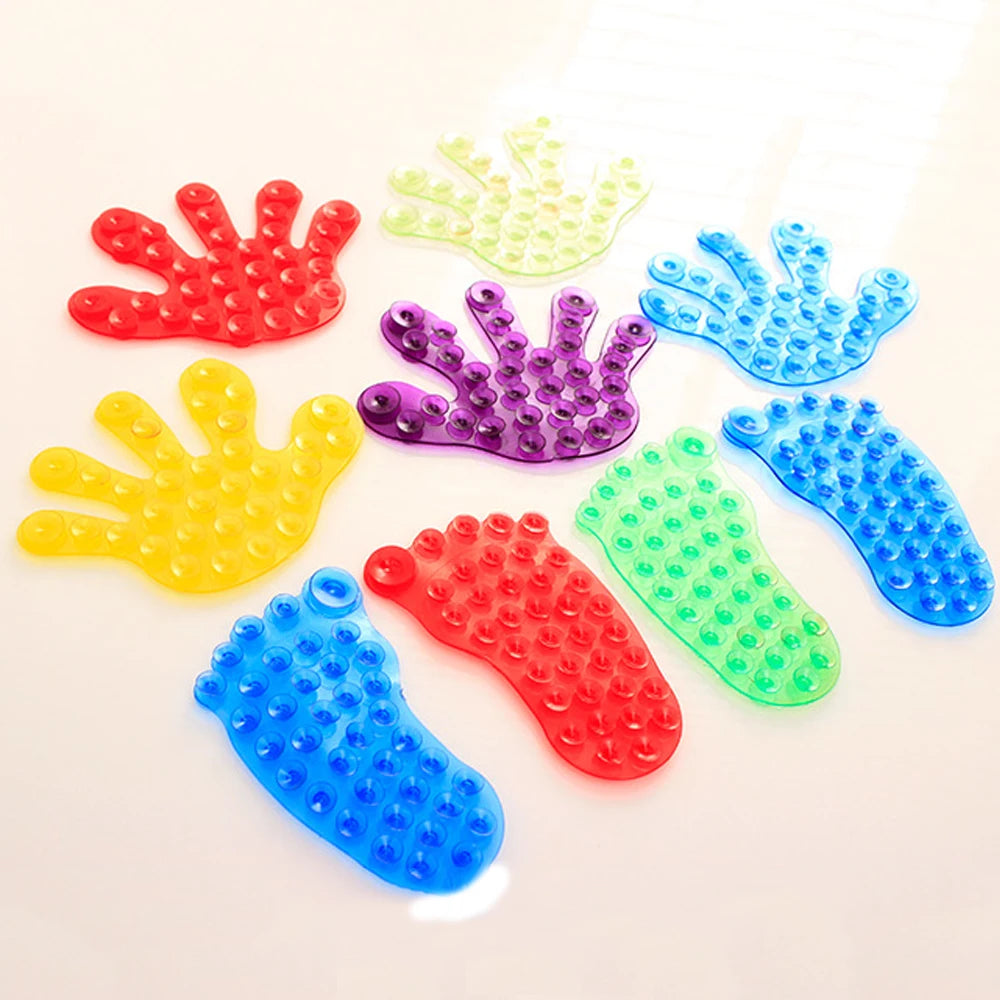 Baby 5 Pcs/Set Bathing Toys Kids Strong Double Side Vacuum Magic Plastic Suckers Cute Bathroom Suction Stand Holder Bathing Toys