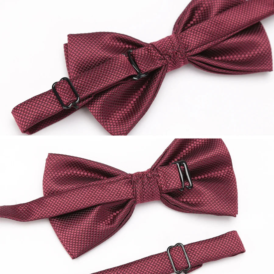 Men Ties Fashion Butterfly Party Wedding Bow Tie for Boys Girls Candy Solid Color Bowknot Wholesale Accessories Bowtie