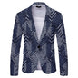 Striped Suit Jacket Men's Casual Slim Fit - AFFORDABLE MARKET