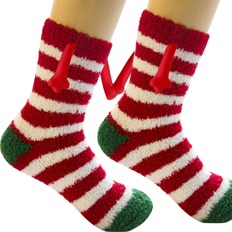 Christmas Supplies Coral Fleece Tube Socks Warm Slipper Bed Socks Winter Soft Warm Slipper - AFFORDABLE MARKET