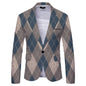 Striped Suit Jacket Men's Casual Slim Fit - AFFORDABLE MARKET