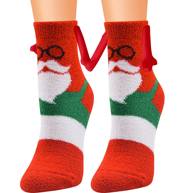 Christmas Supplies Coral Fleece Tube Socks Warm Slipper Bed Socks Winter Soft Warm Slipper - AFFORDABLE MARKET