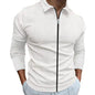 Men's Clothing Waffle Style Zipped Lapel Jacket Outdoor Sports Tops - AFFORDABLE MARKET